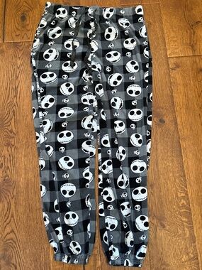 Disney Nightmare Before Christmas Jack Skellington Pj Jogger Pants Size L SOFT!